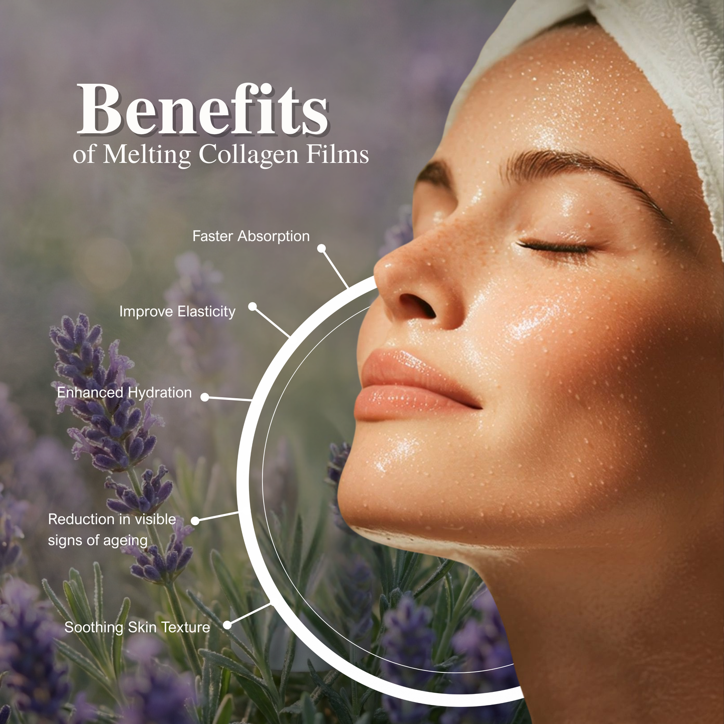 Melting Collagen Films with Skin Brightening Mist