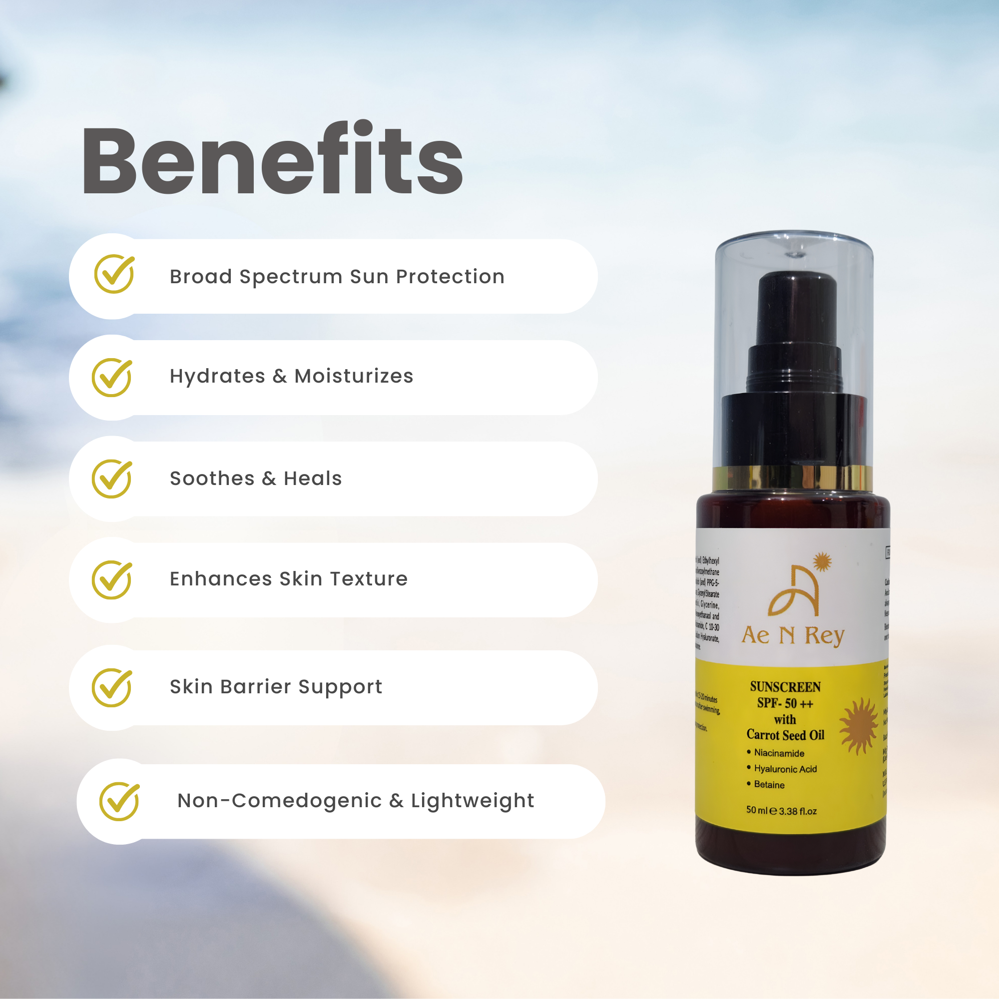 Sunscreen Cream SPF 50 ++ PA+++ | High Protection