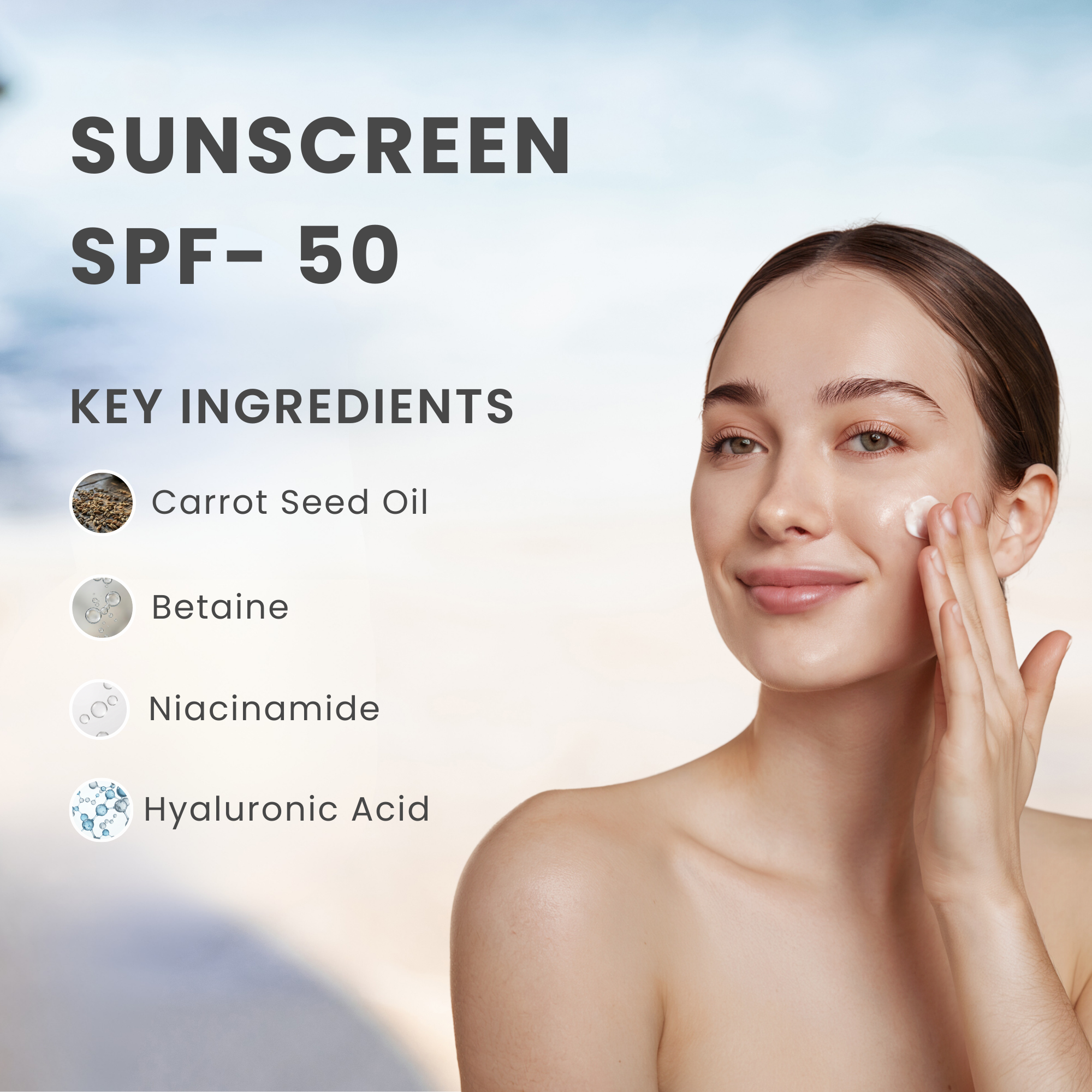 Sunscreen Cream SPF 50 ++ PA+++ | High Protection
